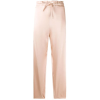 Maison Rabih Kayrouz Calça cropped com ajuste no cós - Rosa