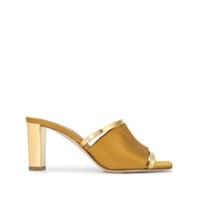 Malone Souliers Mule Demi com acabamento metálico e salto 70mm - Dourado