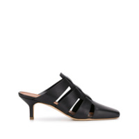 Malone Souliers Mule Devon com detalhe de recortes - Preto