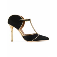 Malone Souliers pointed heeled mules - Preto
