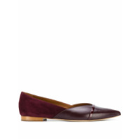 Malone Souliers pointed-toe leather pumps - Vermelho
