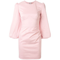 Manning Cartell Vestido mangas 3/4 com vazado - Rosa