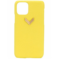 Manokhi Capa para iPhone 11 com logo - Amarelo