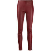 Manokhi Legging slim com textura - Vermelho
