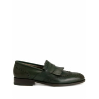 Manolo Blahnik Mocassim Dasio com franjas - Verde