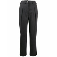 Mara Hoffman Calça Jade risca de giz - Preto