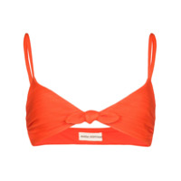 Mara Hoffman Sutiã de biquíni Carla com amarração frontal - Laranja