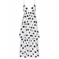 Mara Hoffman Vestido longo Bari com poás - Branco