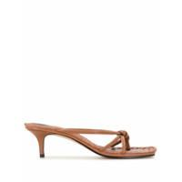 Mara & Mine Sandália com detalhe de nó - Preto