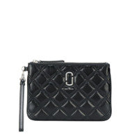 Marc Jacobs Carteira matelassê compacta - Preto