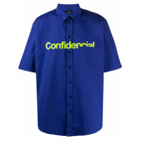 Marcelo Burlon County of Milan Camisa com estampa Confidencial - Azul