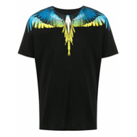 Marcelo Burlon County of Milan Camiseta com estampa de plumas - Preto