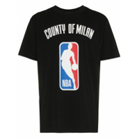 Marcelo Burlon County of Milan Camiseta com gola canelada - Preto