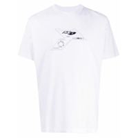 Marcelo Burlon County of Milan Camiseta decote careca com estampa - Branco