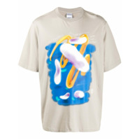 Marcelo Burlon County of Milan Camiseta decote careca Psych Clouds - Neutro