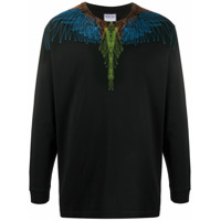 Marcelo Burlon County of Milan Camiseta mangas longas - Preto