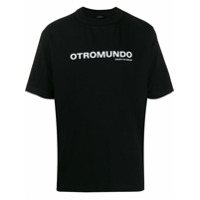 Marcelo Burlon County of Milan Camiseta Otromundo com logo - Preto