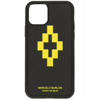 Marcelo Burlon County of Milan Capa para iPhone 11 com logo - Preto