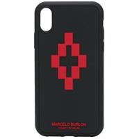 Marcelo Burlon County of Milan Capa para iPhone XR com estampa de logo - Preto