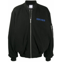 Marcelo Burlon County of Milan Jaqueta bomber com logo bordado - Preto