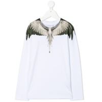 Marcelo Burlon County Of Milan Kids Blusa com estampa de plumas - Branco