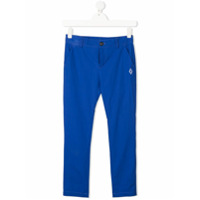 Marcelo Burlon County Of Milan Kids Calça chino com logo bordado - Azul