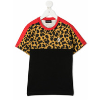 Marcelo Burlon County Of Milan Kids Camiseta com estampa color block - Preto