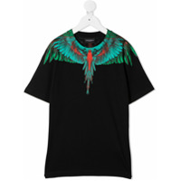 Marcelo Burlon County Of Milan Kids Camiseta com estampa de asas - Preto