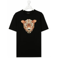 Marcelo Burlon County Of Milan Kids Camiseta com estampa de leopardo - Preto