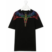Marcelo Burlon County Of Milan Kids Camiseta com estampa gráfica - Preto