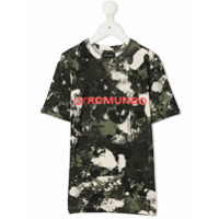 Marcelo Burlon County Of Milan Kids Camiseta de algodão com estampa camuflada - Verde