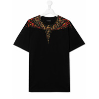 Marcelo Burlon County Of Milan Kids Camiseta de algodão com estampa de asas - Preto