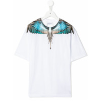 Marcelo Burlon County Of Milan Kids Camiseta decote careca com estampa de asas - Branco