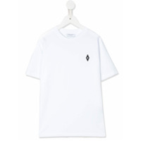 Marcelo Burlon County Of Milan Kids Camiseta decote careca com estampa de logo - Branco