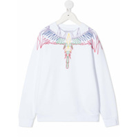 Marcelo Burlon County Of Milan Kids Moletom com estampa de asas - Branco