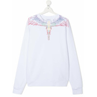 Marcelo Burlon County Of Milan Kids Moletom com estampa de asas - Branco