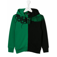 Marcelo Burlon County Of Milan Kids printed colour-blocked hoodie - Preto