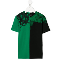 Marcelo Burlon County Of Milan Kids two tone T-shirt - Preto