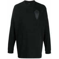 Marcelo Burlon County of Milan Moletom com capuz e aplicação de logo - Preto