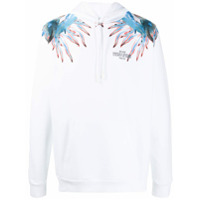 Marcelo Burlon County of Milan Moletom com capuz e estampa Sea Snail - Branco