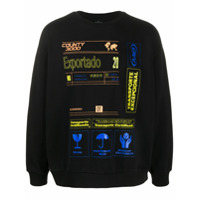 Marcelo Burlon County of Milan Moletom com estampa Exportado - Preto