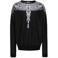 Marcelo Burlon County of Milan Moletom com estampa Pictorial Wings - Preto