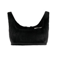 Marco De Vincenzo Blusa cropped sem mangas - Preto