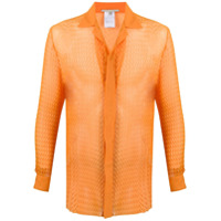 Marco De Vincenzo Camisa texturizada com efeito 3D - Laranja