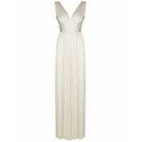 Maria Lucia Hohan Vestido de festa Velika em seda com pregas - Branco