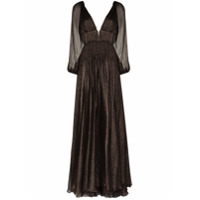 Maria Lucia Hohan Vestido de festa Zeena com babados - Neutro