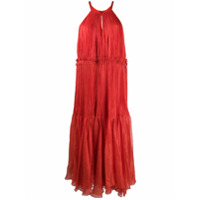 Maria Lucia Hohan Vestido longo sem mangas - Vermelho