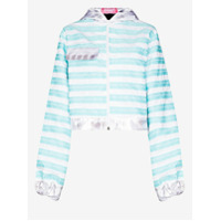 Mariah Esa Jaqueta com capuz e zíper - Azul