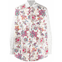 Marine Serre Camisa com estampa floral - Branco