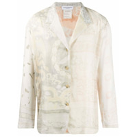 Marine Serre Camisa longa com estampa vintage - Neutro